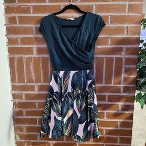 Messic Green Floral Dress Size Medium